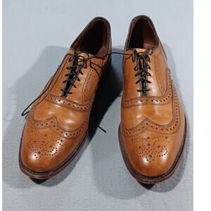 Allen Edmonds McAllister Walnut Calfskin Oxford Wingtip Brogue 13A USA Handmade